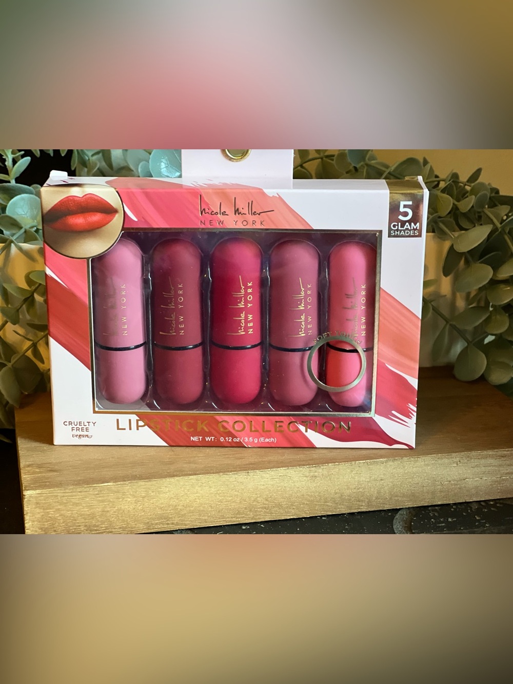 Nicole Miller Pink & Red Lipstick Collection - 5 Shades